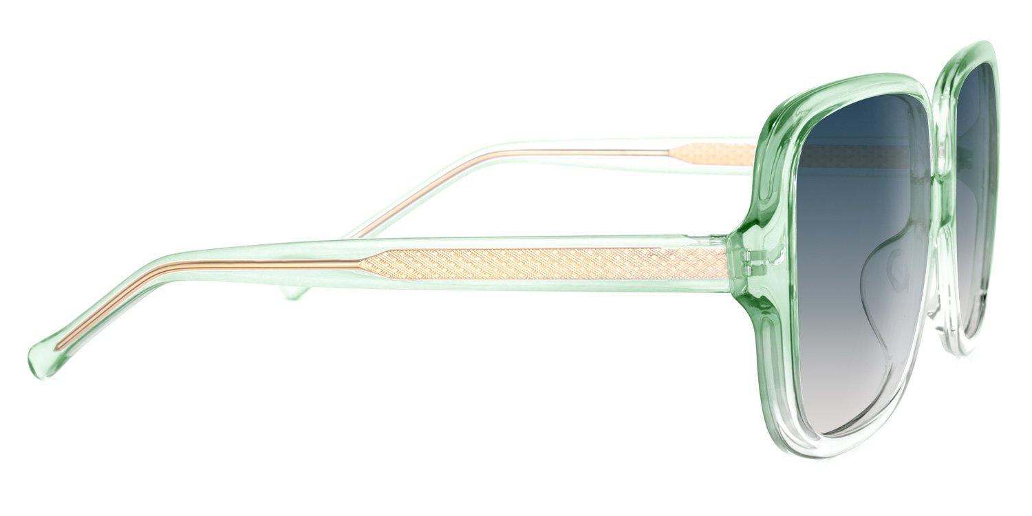 Raymond Grün Quadratisch Sonnenbrille3