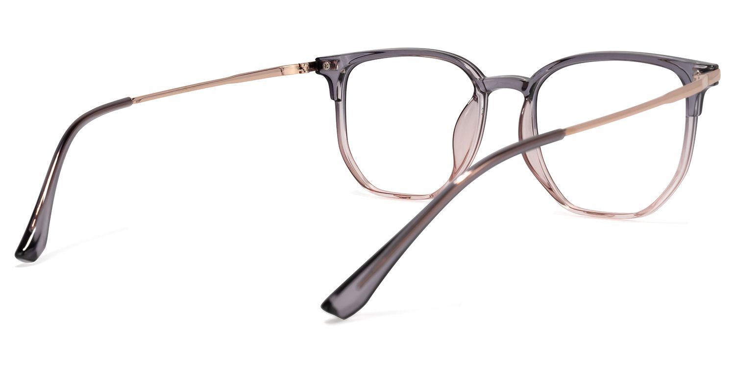 Zarola Grau Quadratisch Brille3
