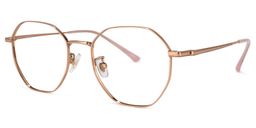 Laura Rosagold Geometrische Brille1