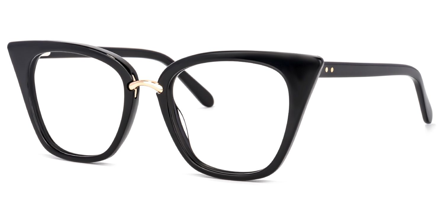 Tallulah Schwarz Cat Eye Brille1