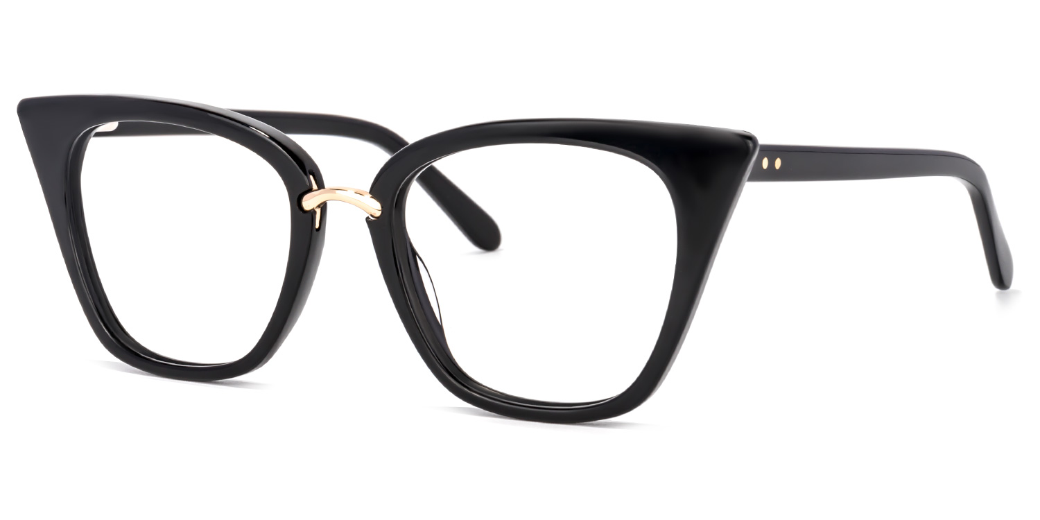 Tallulah Schwarz Cat Eye Brille1