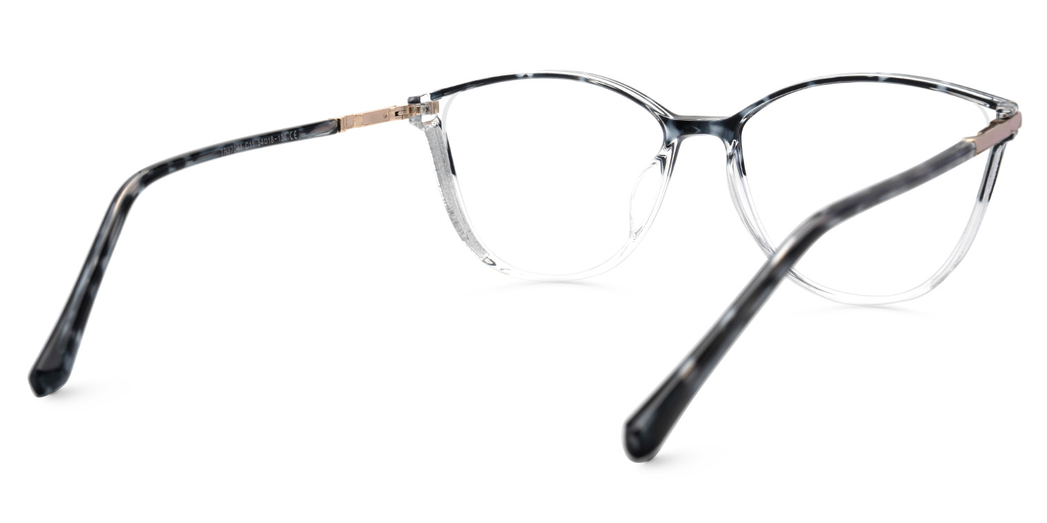 Keyshia Blau-Tortoise Cateye Brille2