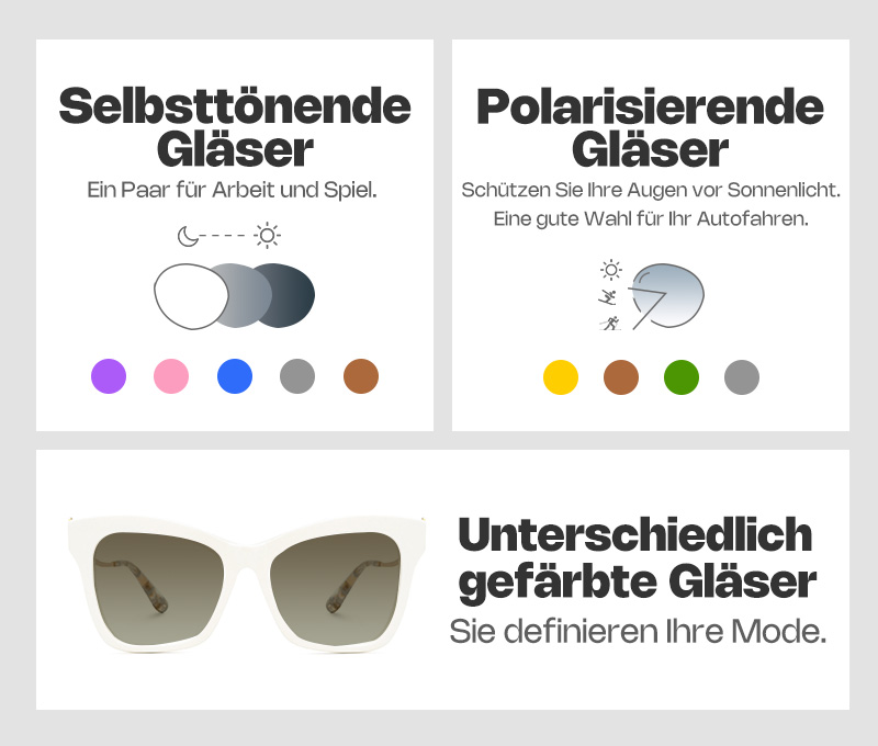 Elida Weiß Schmetterling Brille