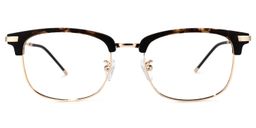 Wilona Schwarz-Tortoise Browline Brille0
