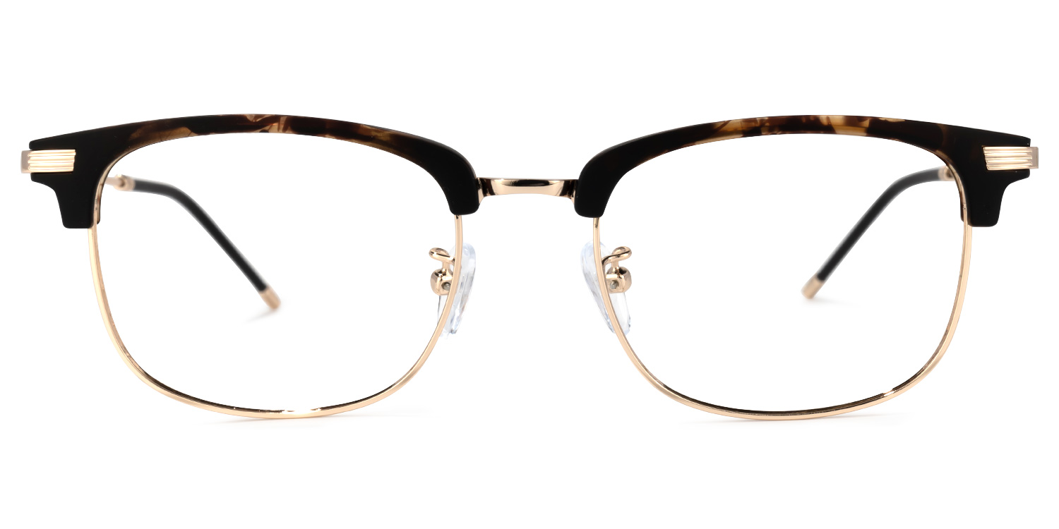 Wilona Schwarz-Tortoise Browline Brille0