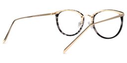 Abbas Schwarz-Tortoise Rund Brille3