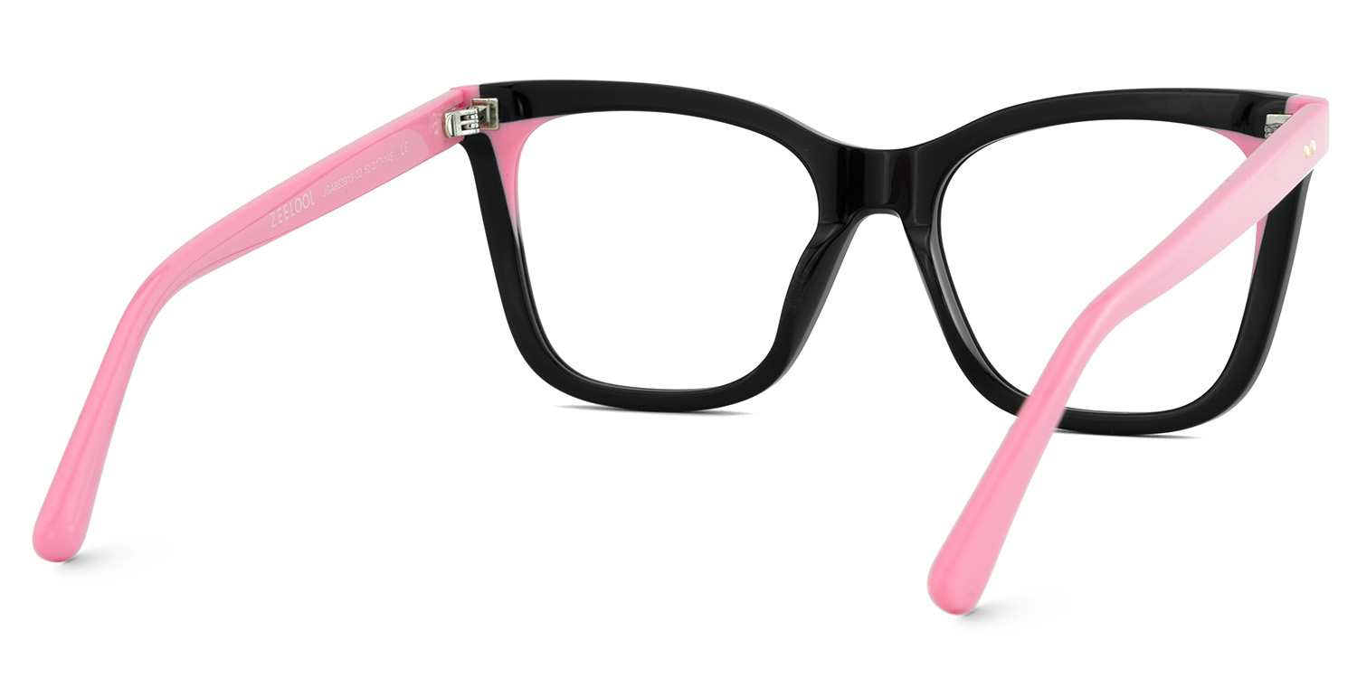 Grubbs Schwarz Quadratisch Acetat Brille3