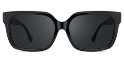 Liesel Schwarz Rechteckig Sonnenbrille0