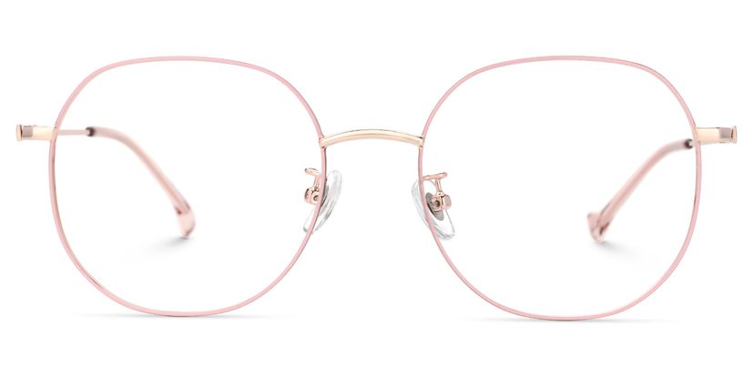 Qusay Rosa Rund Brille
