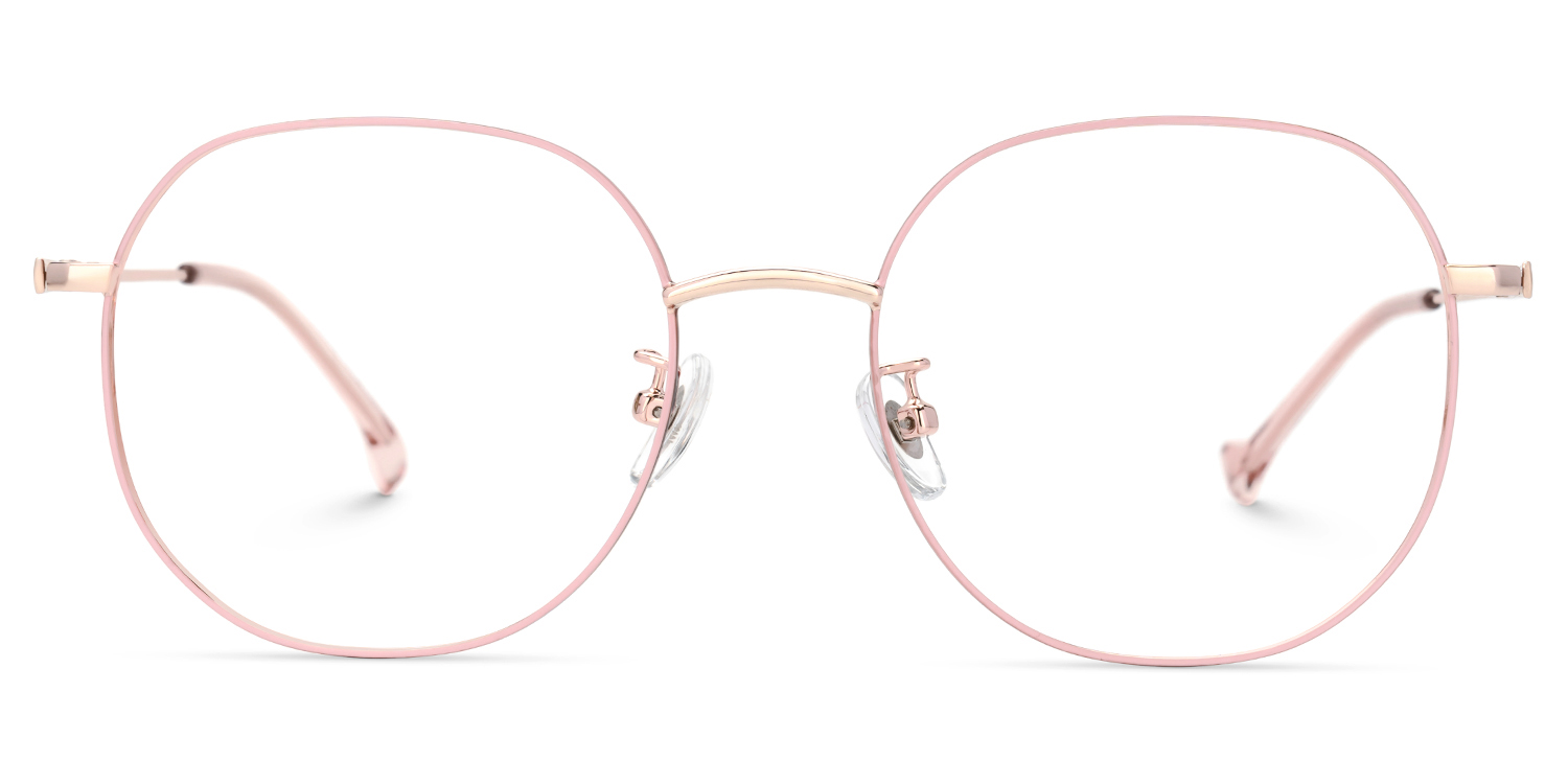 Qusay Rosa Rund Brille0