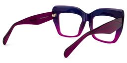 Charmaine Lila Cat Eye Brille4
