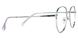 Benson Silber Geometrisch Brille2