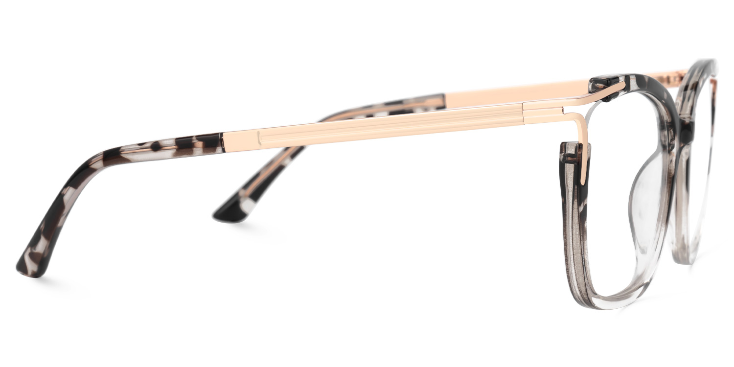 Nuriama Schwarz-Tortoise Cateye Brille2
