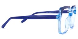 Norah Blau Klar Geometrisch Brille3