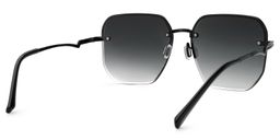 Geralene Silber Geometrisch Sonnenbrille3