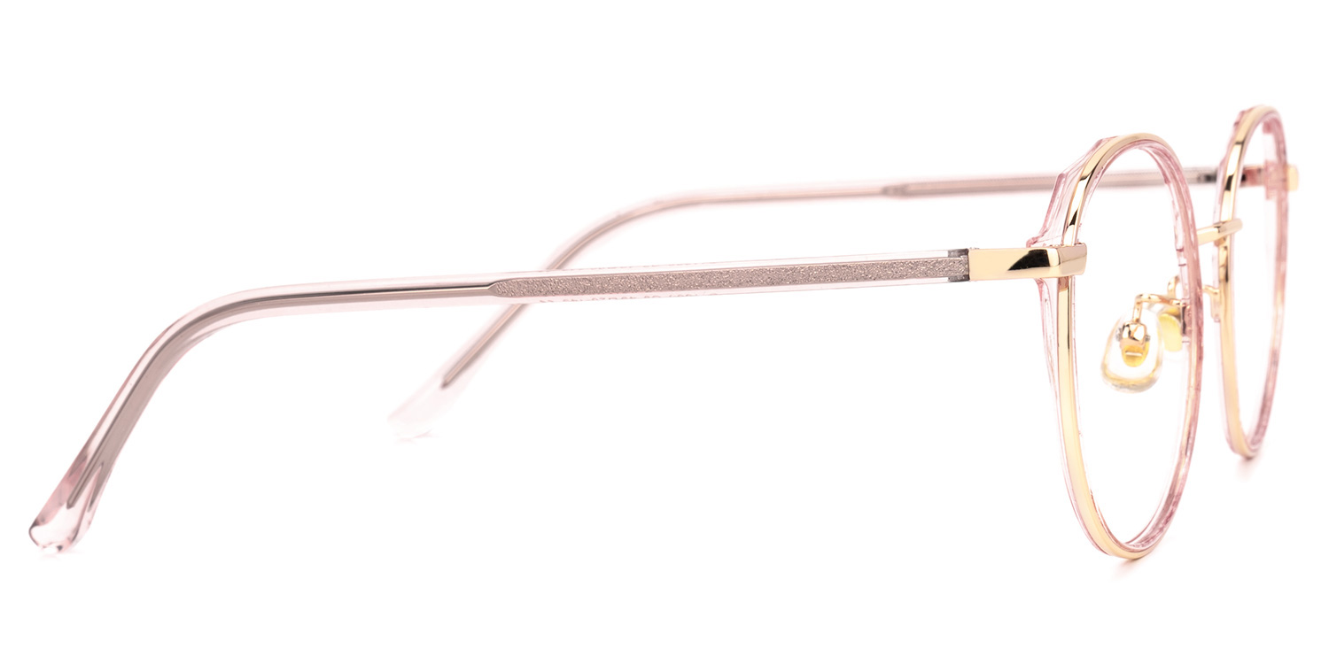Calista Rosa-Gold Rund Brille3