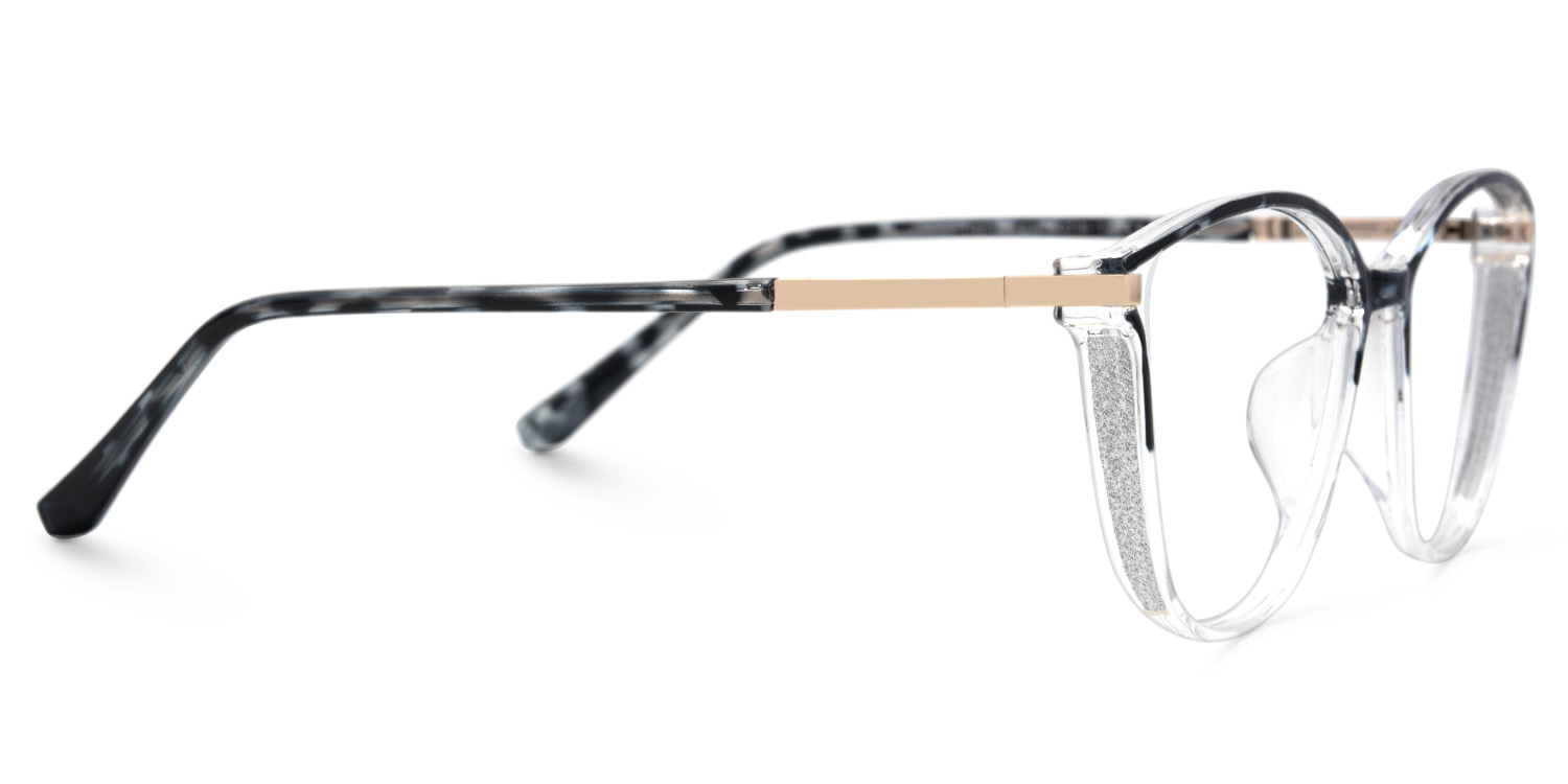 Keyshia Blau-Tortoise Cateye Brille3