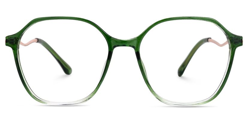 Kayee Grün Geometrisch Brille
