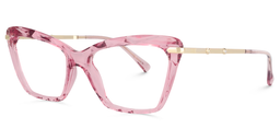 Juliet Klar Rosa Cat Eye Brille1
