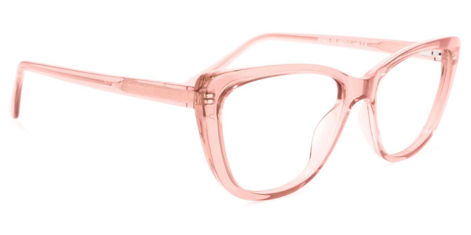 Qamar Rosa Klar Cateye Brille2