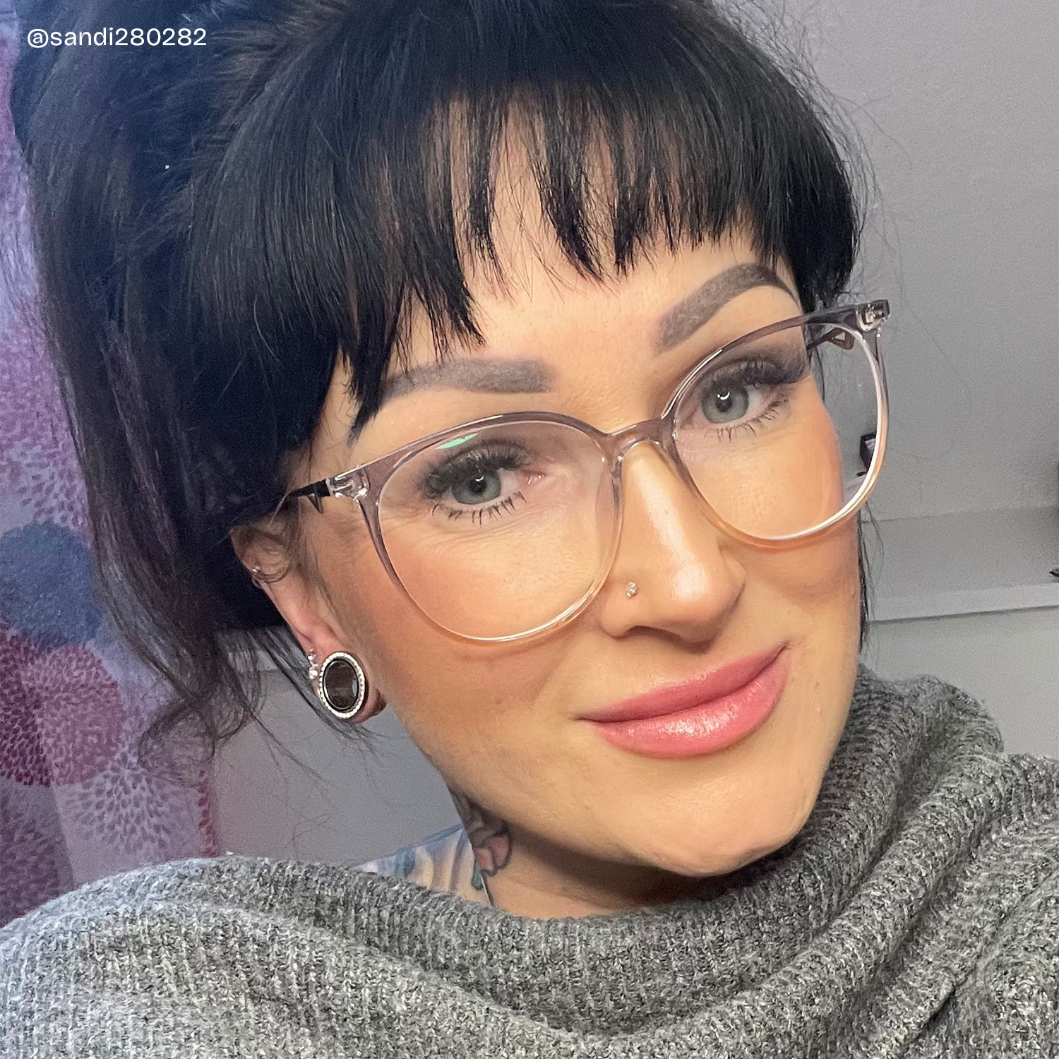 Babbage Grau Rund Brille5