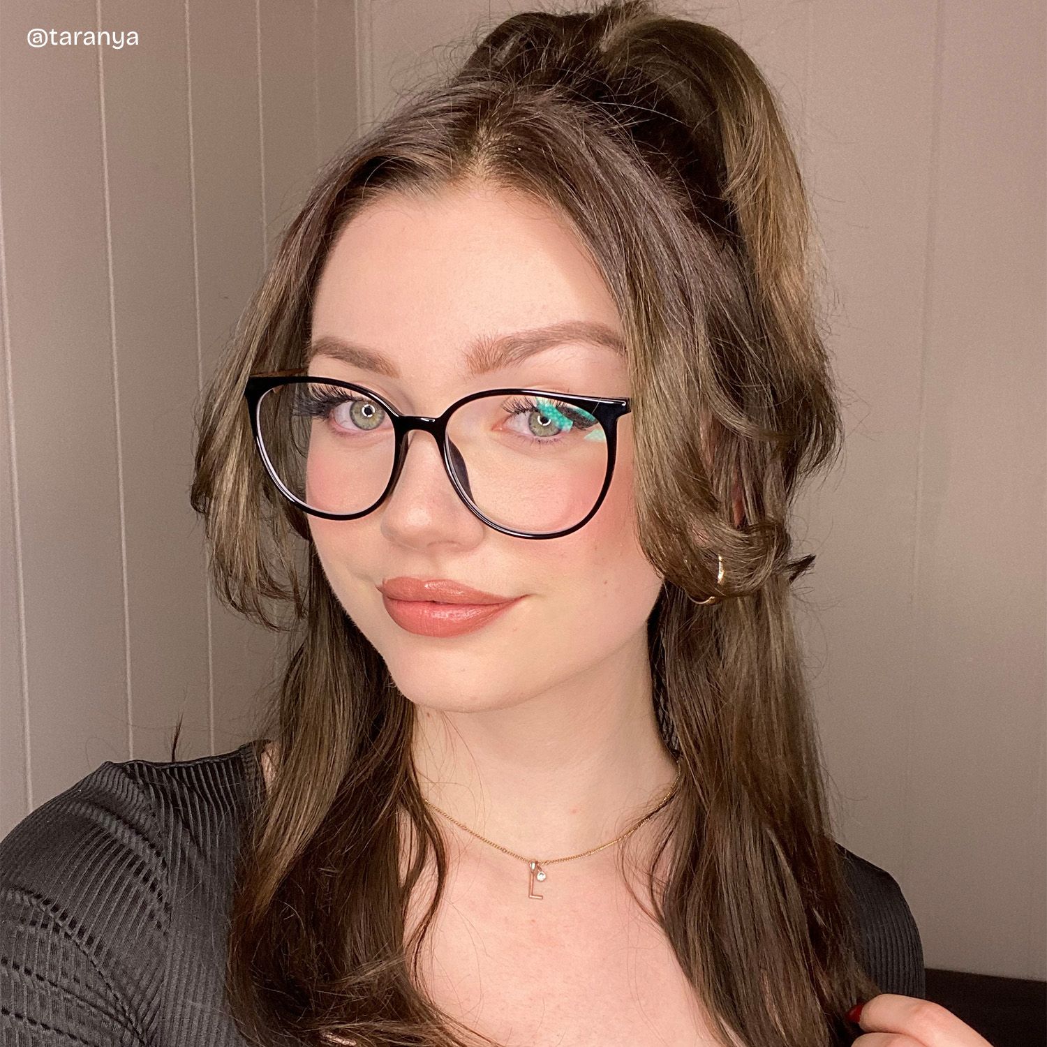 Babbage Schwarz Rund Brille5