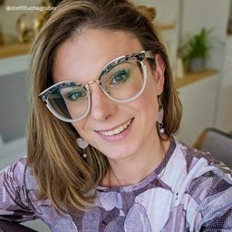 Laraine Beige Cateye Brille7