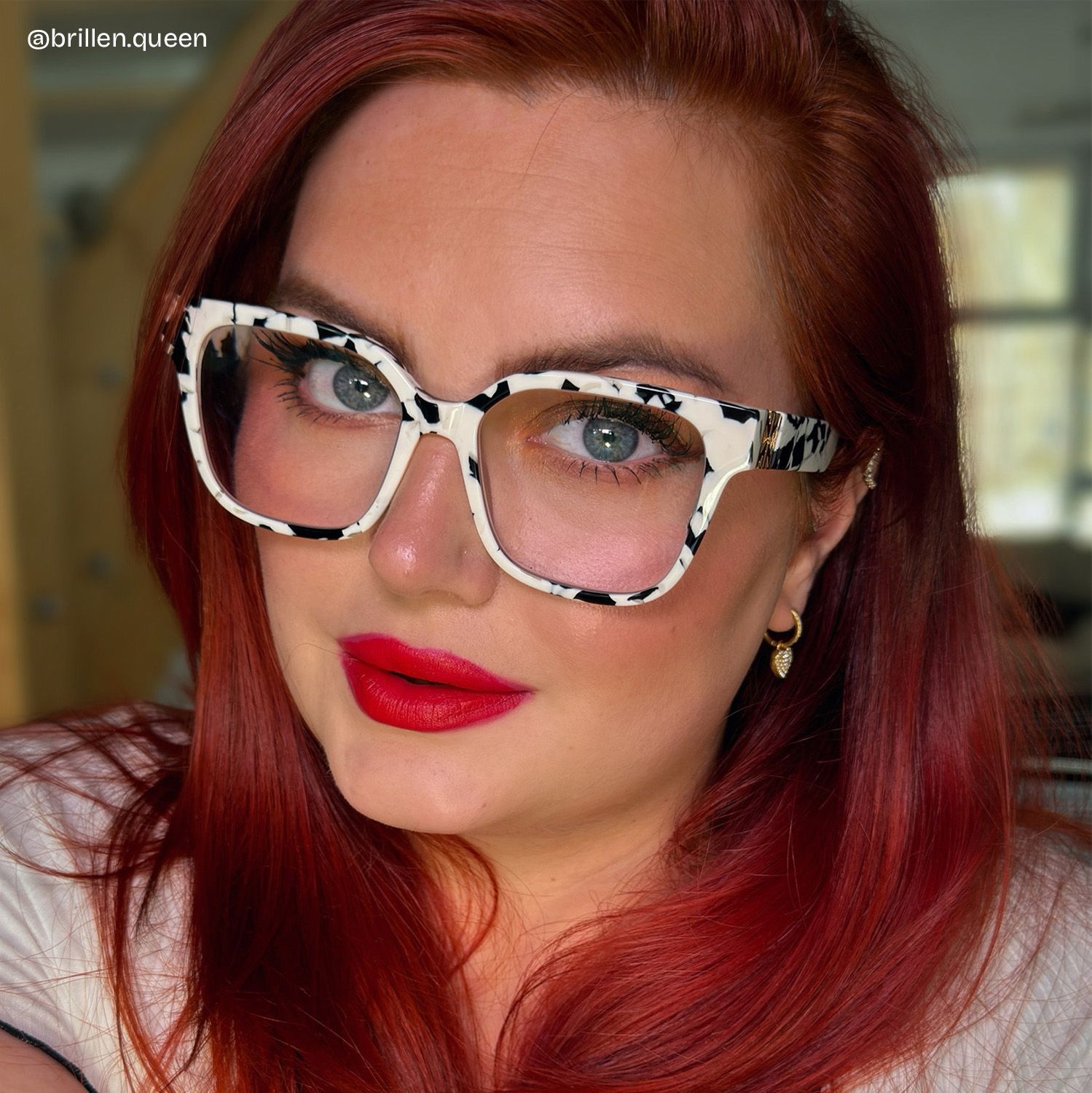 Kerri Kuhmuster Quadratisch Acetat Brille7