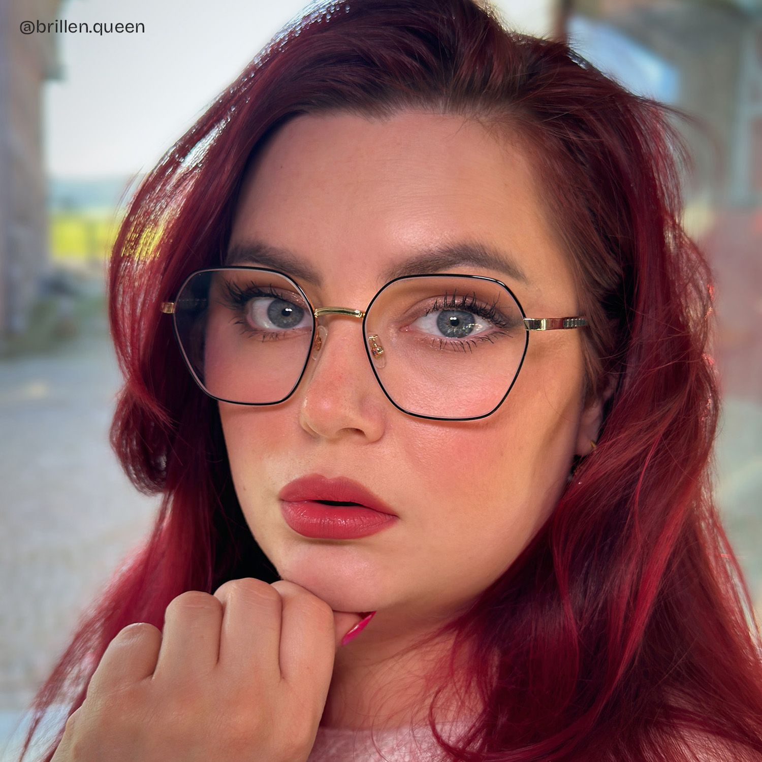 Dunbar Schwarz Geometrisch Titan Brille6