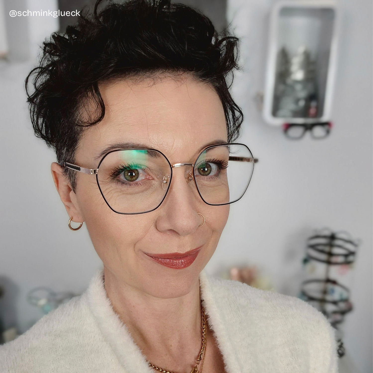 Dunbar Schwarz Geometrisch Titan Brille7