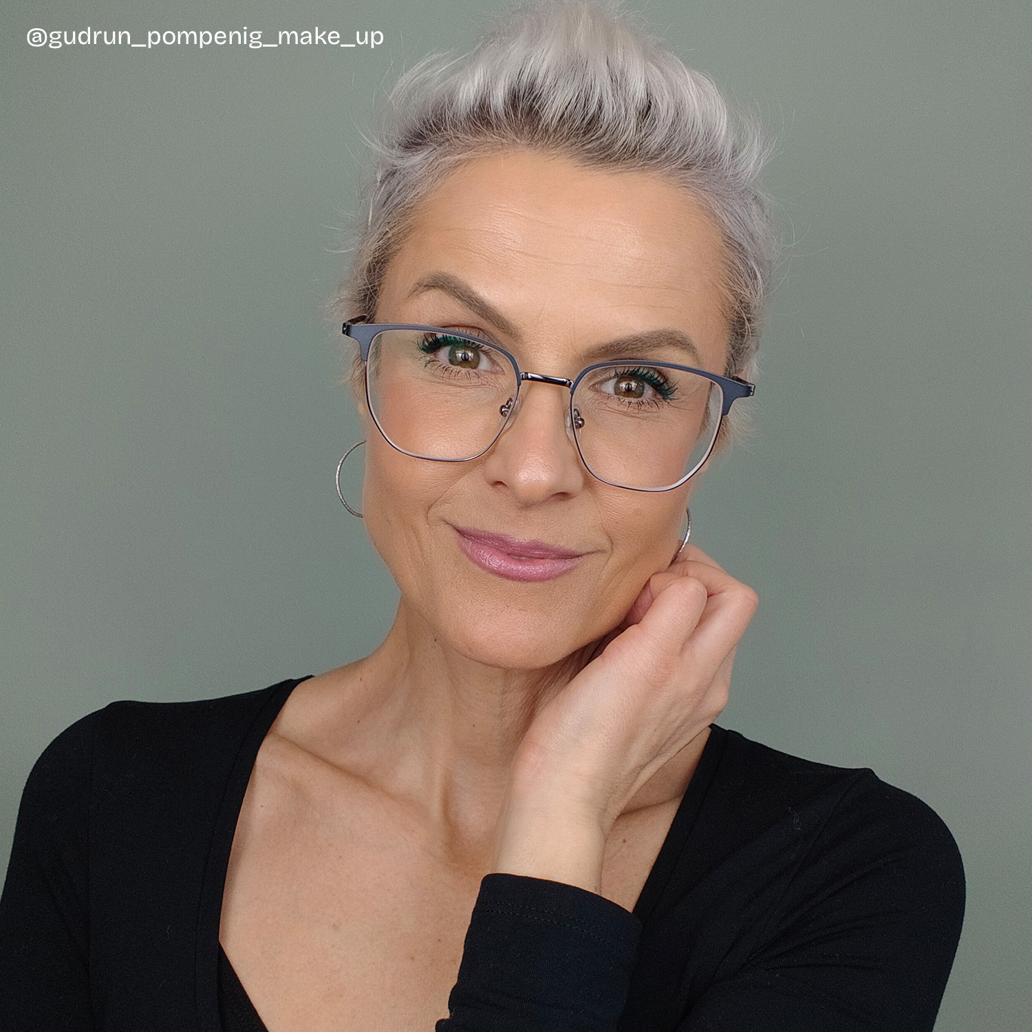 ZEELOOL Orpah Grau Browline Brille