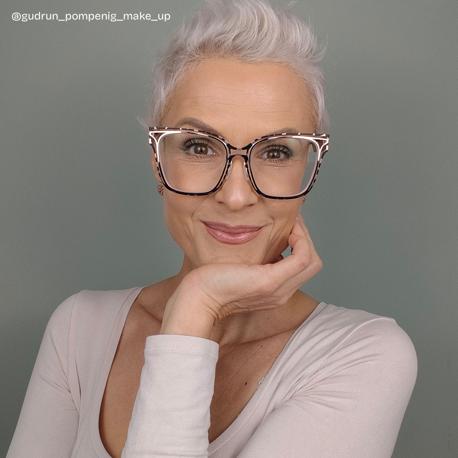Dacarine Tortoise Quadratisch Metall Brille10