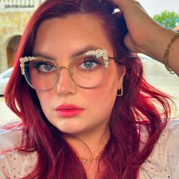 Wallice Gold Cateye Brille8