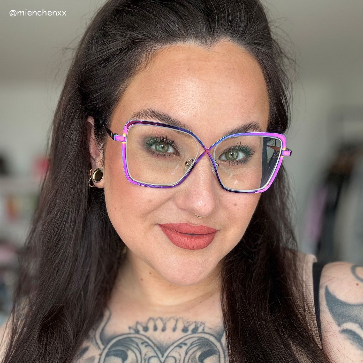 Racquel Bunt Quadratisch Metall Brille8