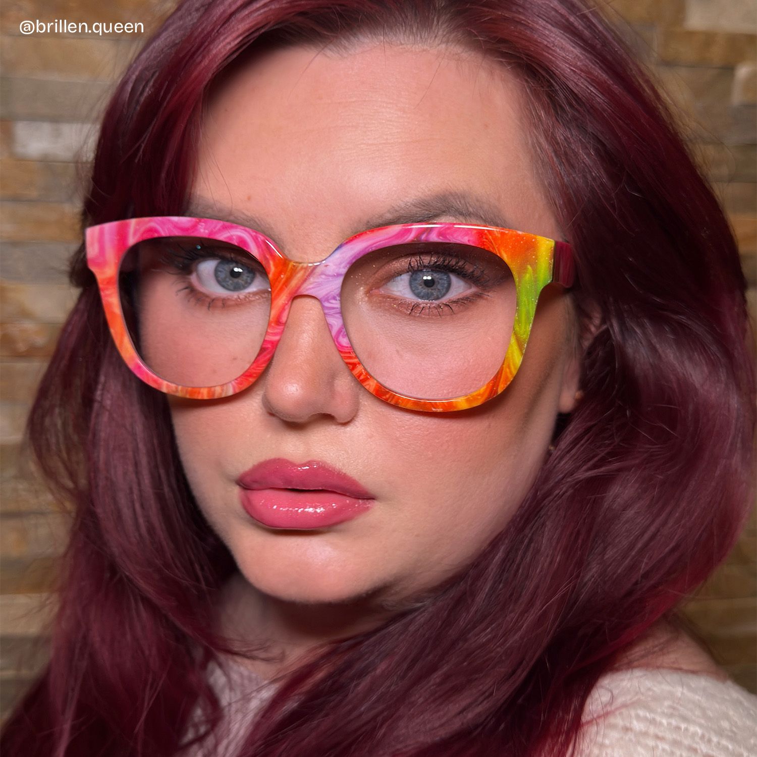 Harrell Bunt Quadratisch Kunststoff Brille6