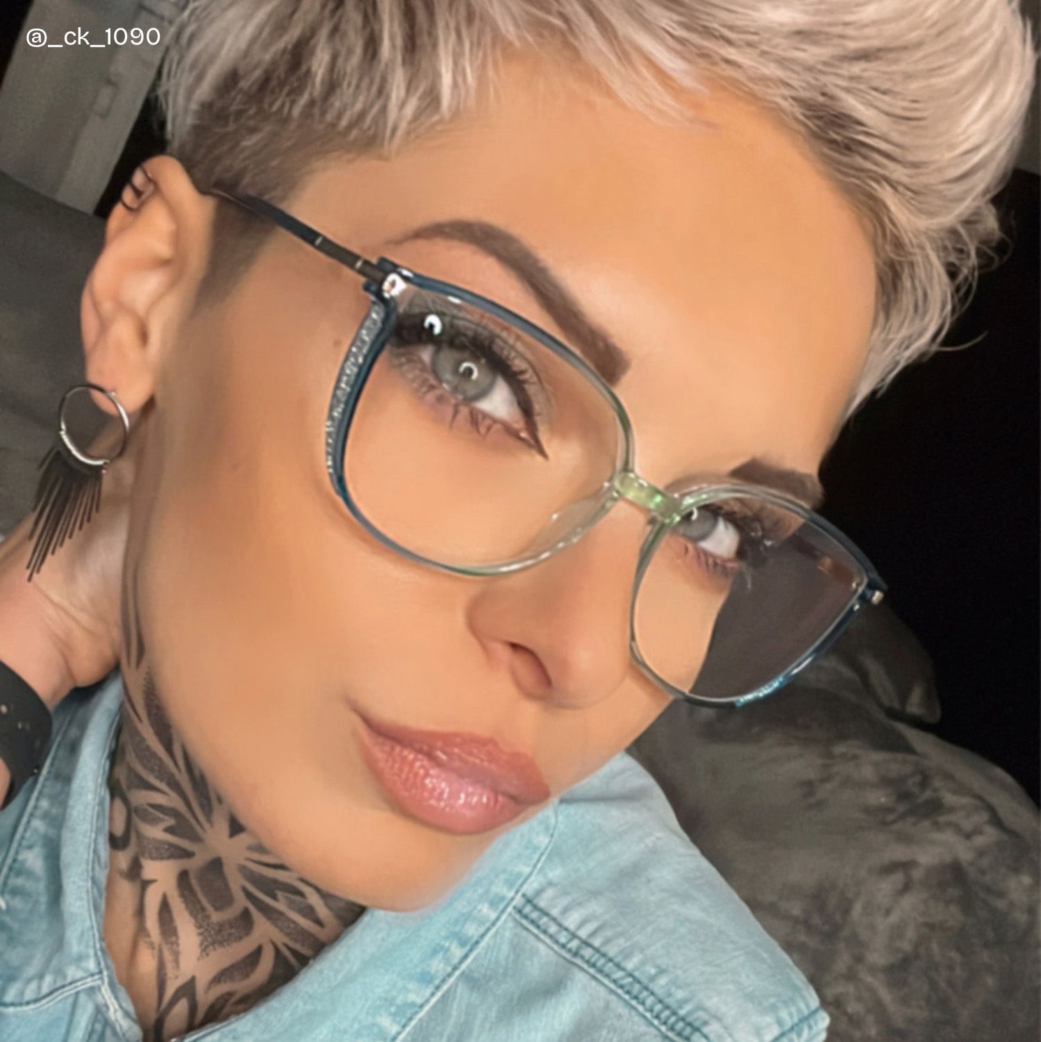 Walden Blau-Grün Cateye Brille7