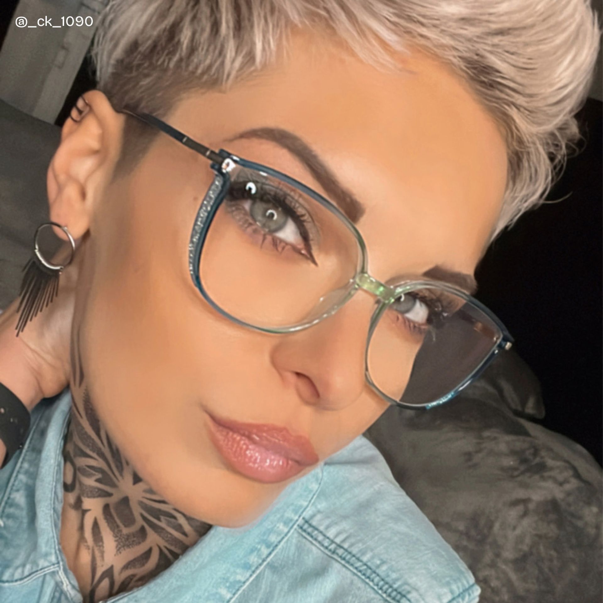 Walden Blau-Grün Cateye Brille6