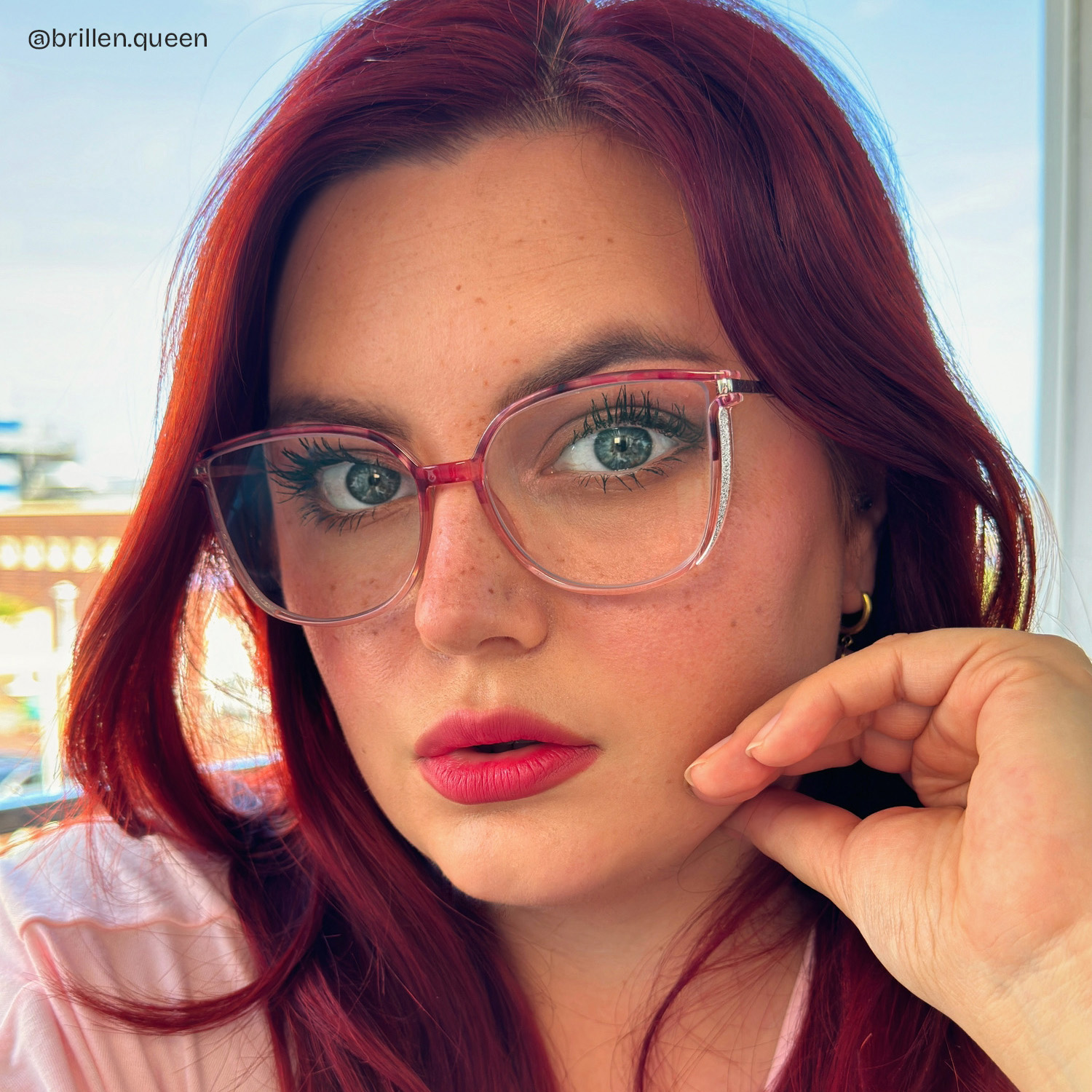 Walden Blumendruck-Rosa Cateye Brille