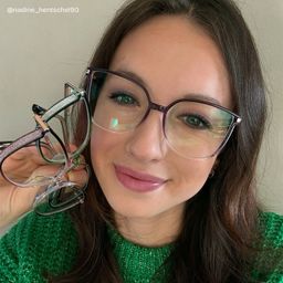 Walden Dunkellila Cateye Brille7