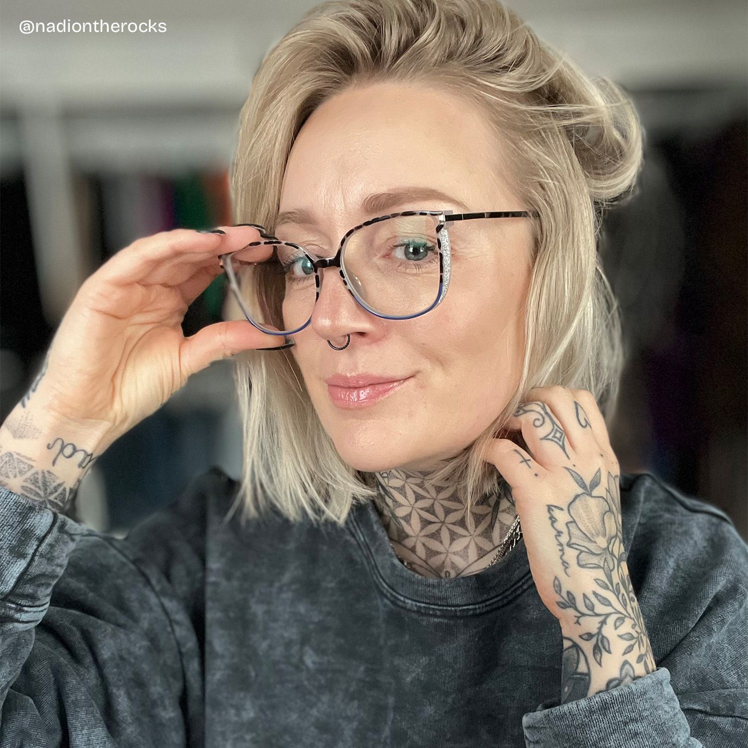 Walden Schwarz-Tortoise Cateye Brille6