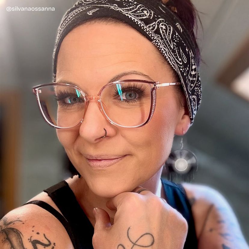 Walden Braun-Rosa Cateye Brille