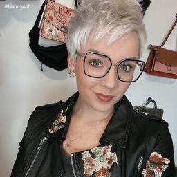 Olicia Schwarz Quadratisch Brille7