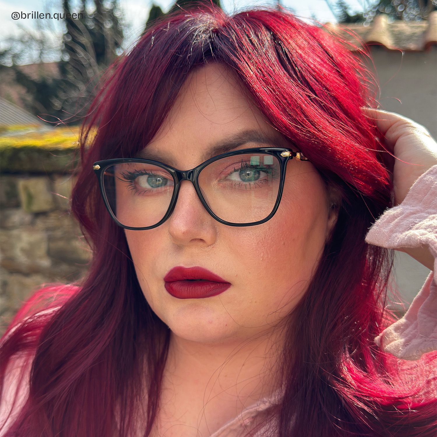 Westley Schwarz Schmetterling Gemischte-Materialien Brille8