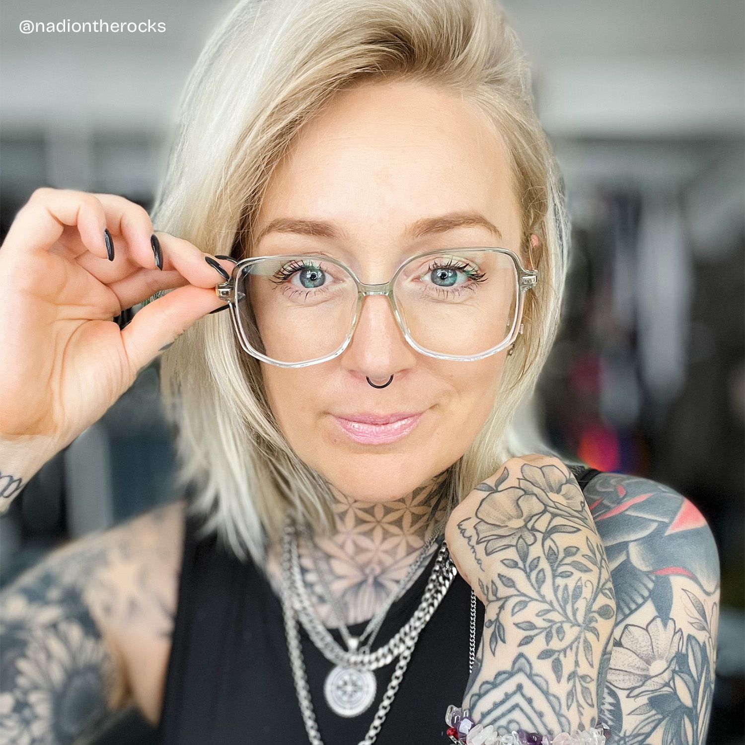 Payton Grau Geometrisch Brille6