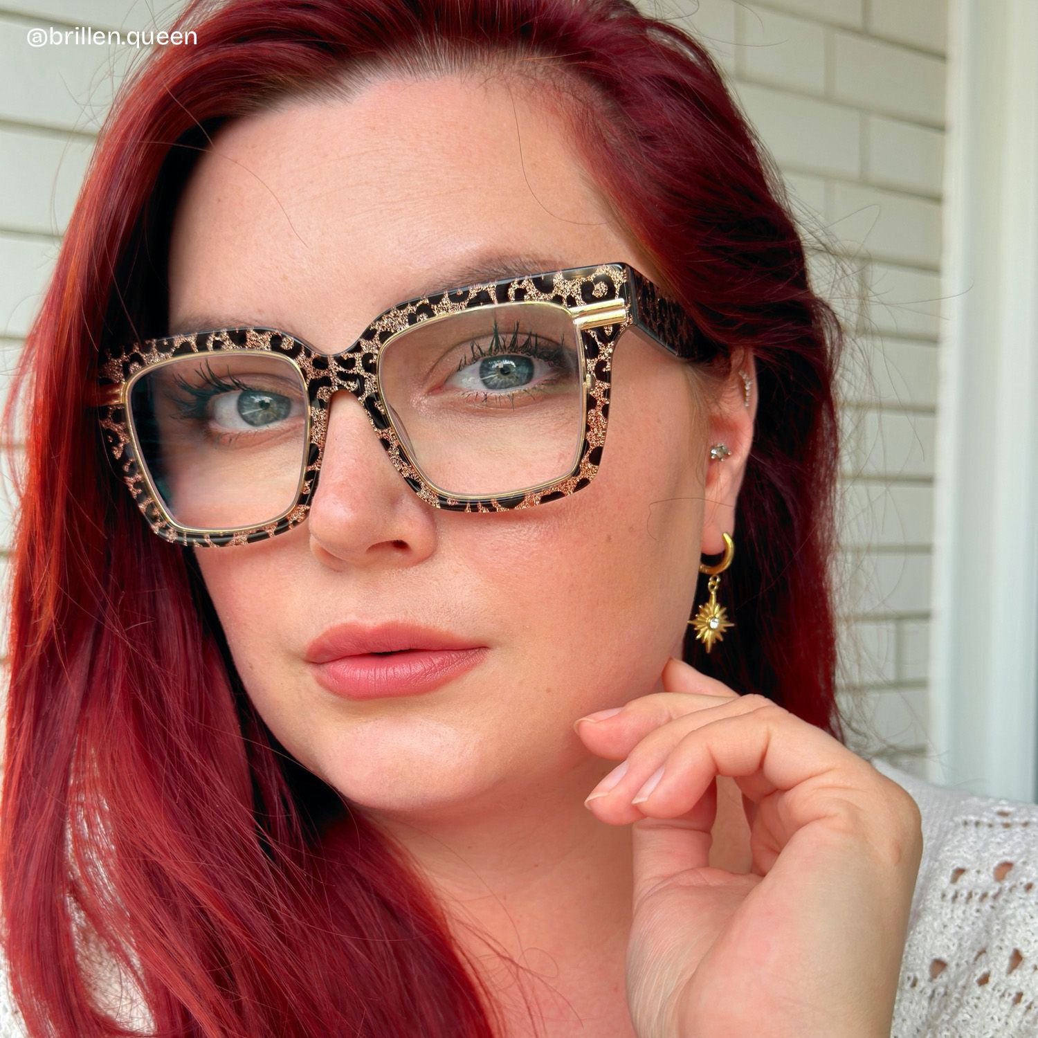 Taylor Braun-Leo Quadratisch Gemischte Materialien Brille7