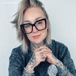 Flora Schwarz Quadratisch Brille7