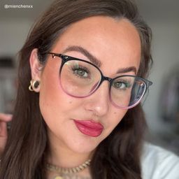 Babbage Schwarz-Lila Rund Brille7