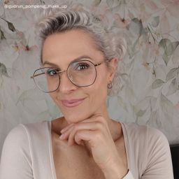 Lilly Rosa-Schwarz Geometrisch Brille6