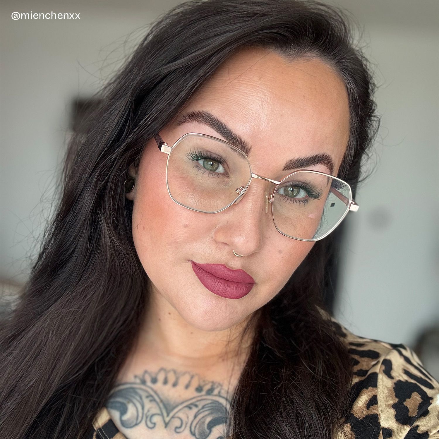 Perry Gold Geometrisch Brille5