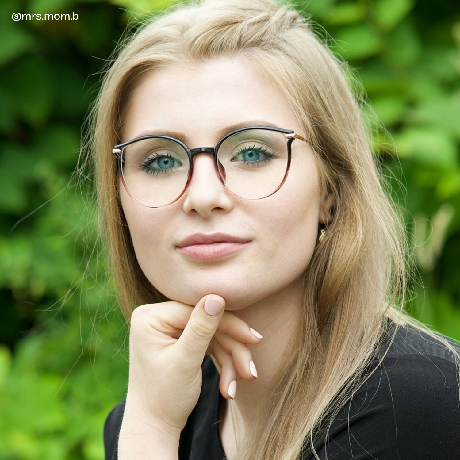 Yadejah Schwarz-Rot Cateye Brille5